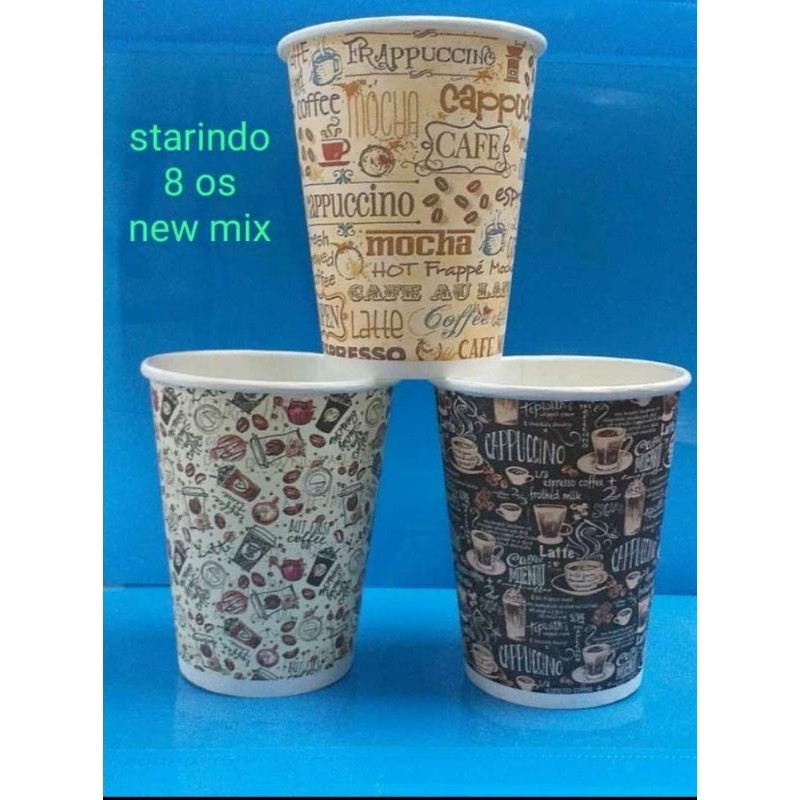 Gelas Kopi 8 oz Starindo / Paper Cup Starindo isi 50 pcs