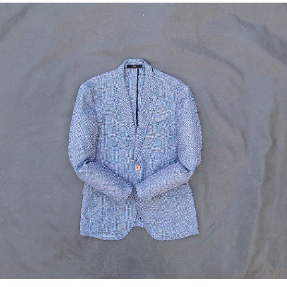 Preloved jas casual pria /jas second pria warna biru lagit/blazer pria second warna baby blue/sieg f