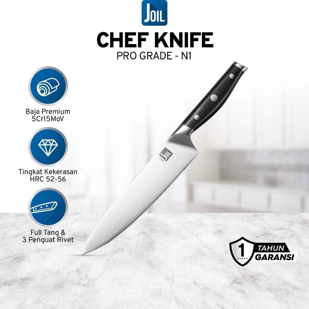 Joil Pisau Dapur Chef Knife Baja Stainless Steel NG1