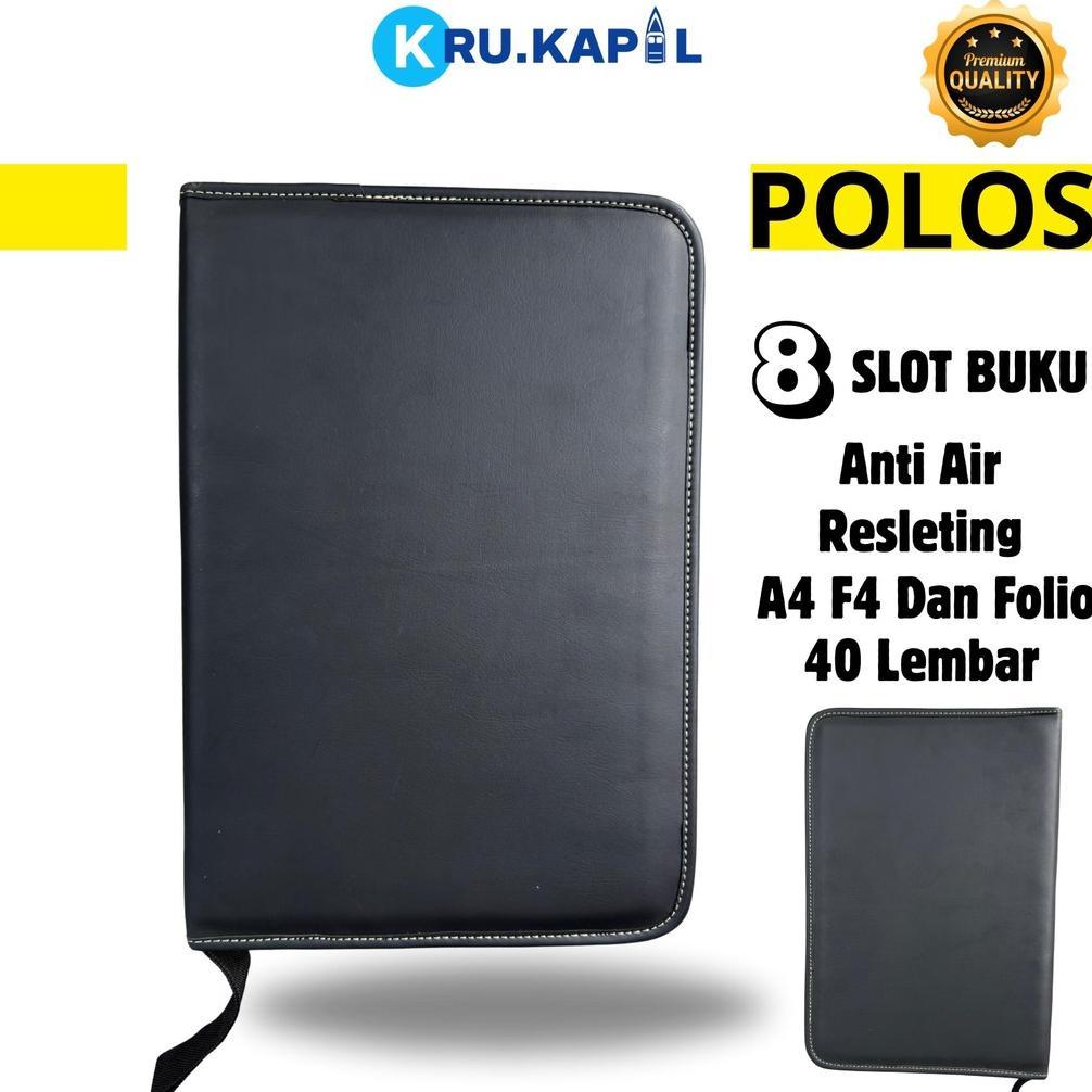 KruKapal | Map Dokumen Pelaut Resleting POLOS Tebal,PREMIUM, Dokumen Keeper Resleting Murah