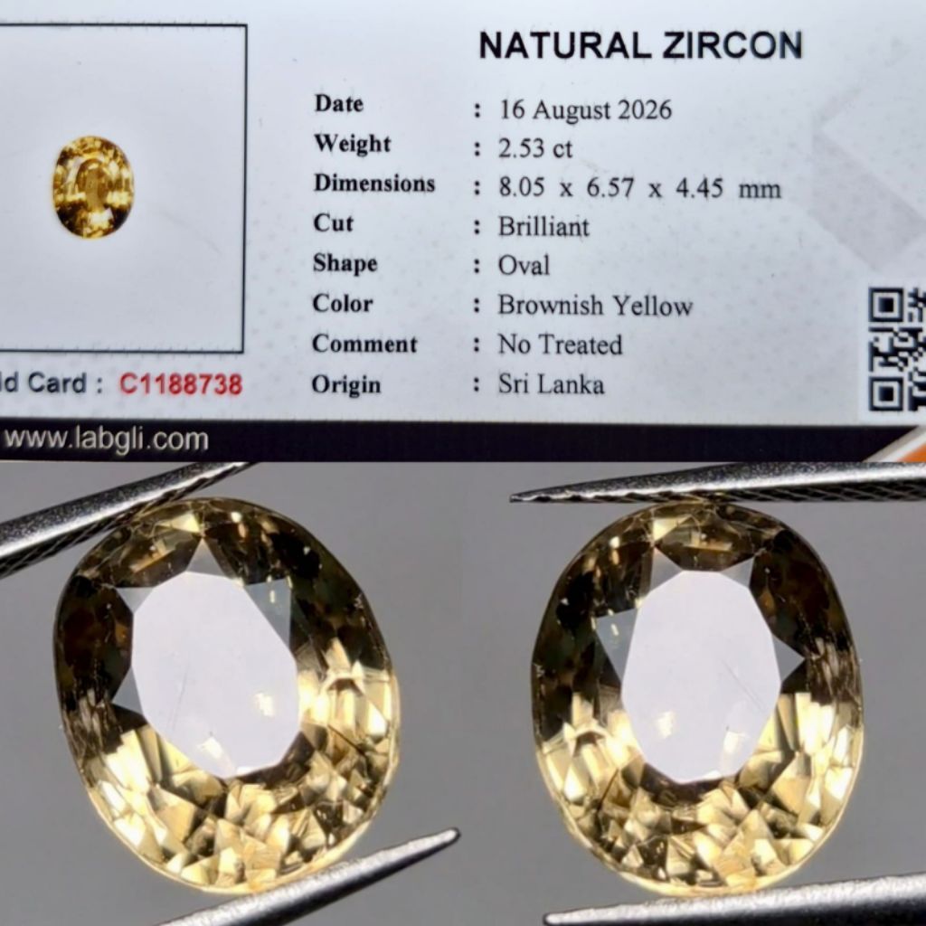 NATURAL  ZIRCON (FREE MEMO) A908