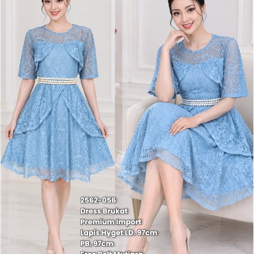 COD DRESS PESTA BAJU NATAL 7734