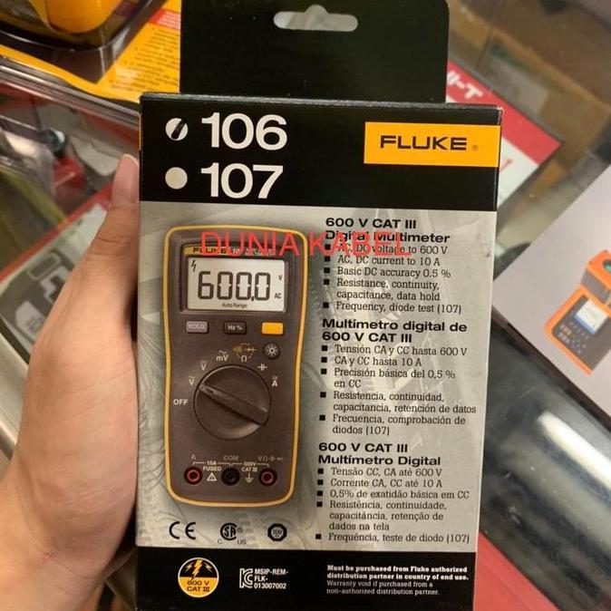 Digital Multimeter Multitester Fluke 106