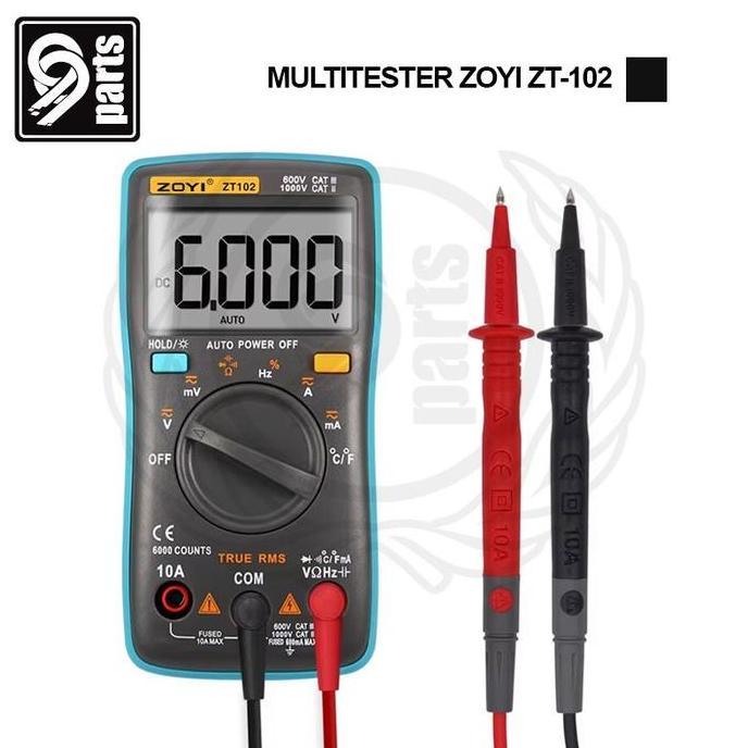 Multitester Zoyi-102 Digital Original / Multitester Digital Zoyi ZT-102 / Multimeter Zotek ZT-102 / 