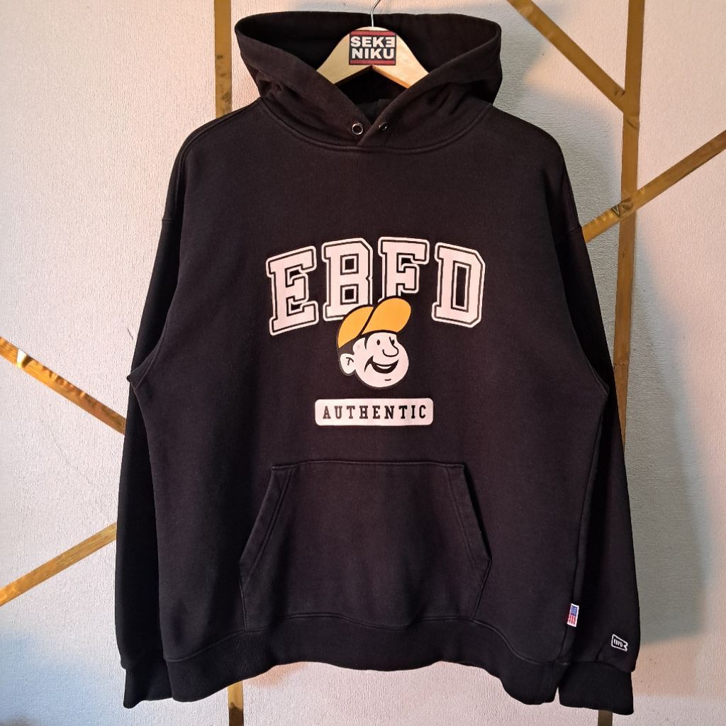 Hoodie EBFD EBBETS FIELD Idol KPop Mingyu SEVENTEEN Sunoo ENHYPEN Bahan babyterry tebal berat