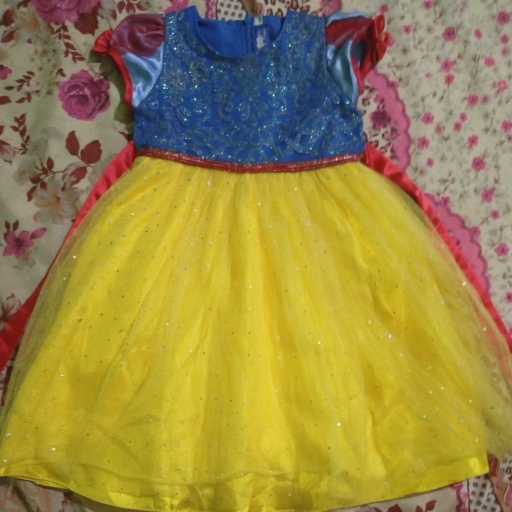 pl dress princess snow white 4tahunan merk balloon