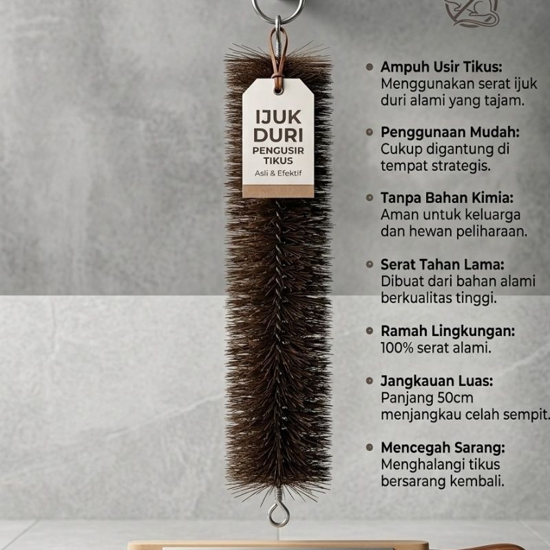 duri ijuk perintang binatang / ijuk kawat PLN ( 50 cm )