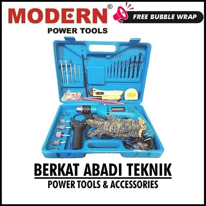 Moona- Paket Mesin Bor Listrik Modern M-2130 / Mesin Bor Tangan M2130