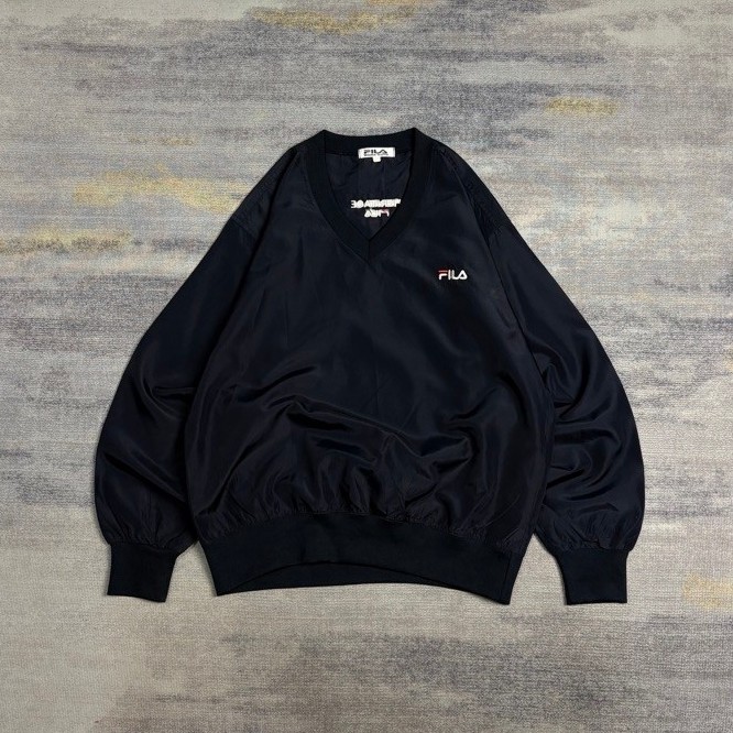 fila heritage windbreaker jacket size M boxy