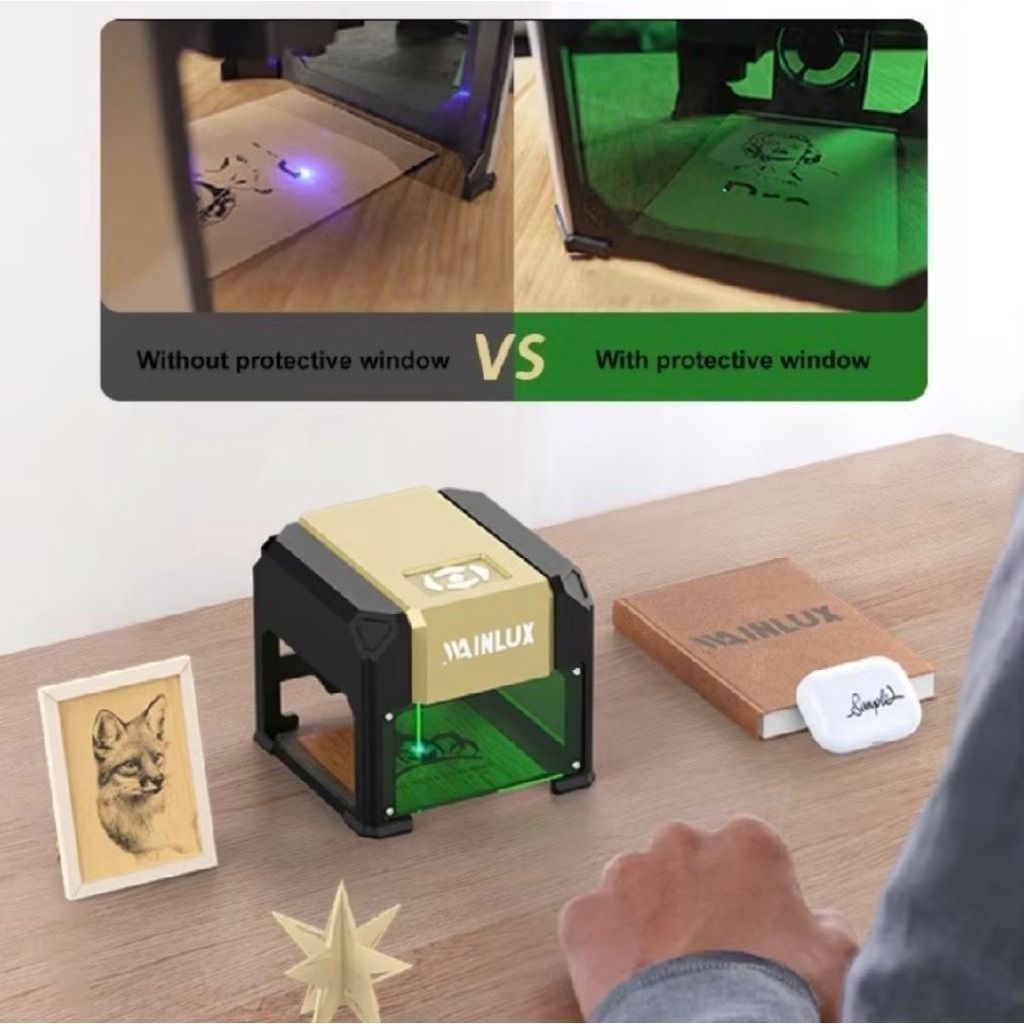 WAINLUX K4 Mini Laser Engraver 3000mW Mesin Grafir Ukir Laser Portable