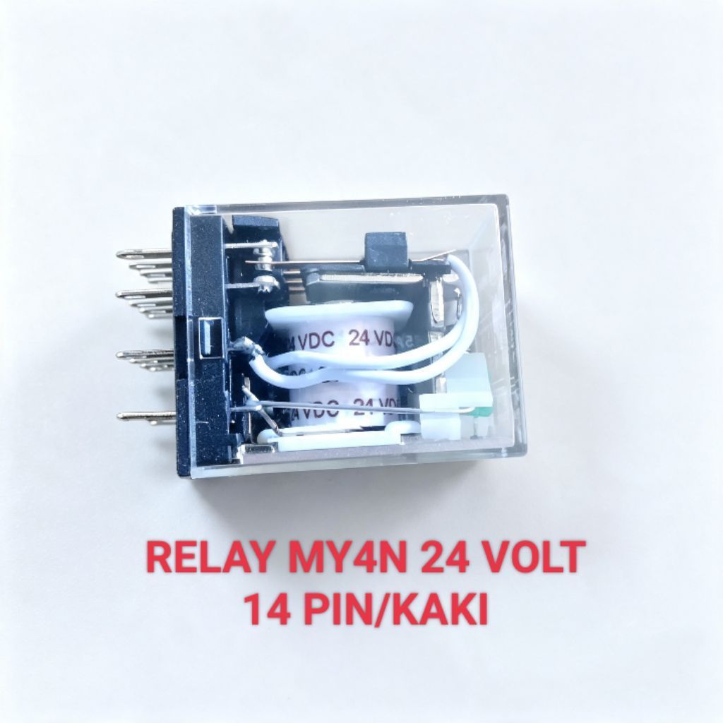 RELAY RILAY 24V DC 24 VOLT 14 KAKI 14 PIN MY4N
