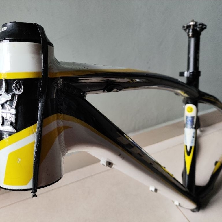 Frame sepeda mtb Thrill agent XC3 size M alloy tapper