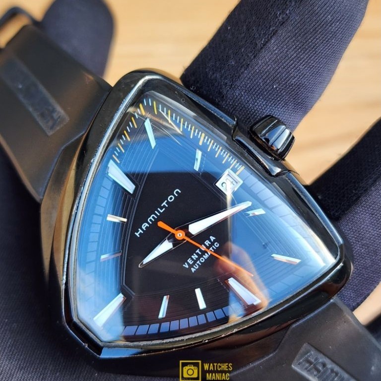 Jam Tangan Rare Original Hamilton Ventura Elvis80 Automatic Swiss Made Fullset Box