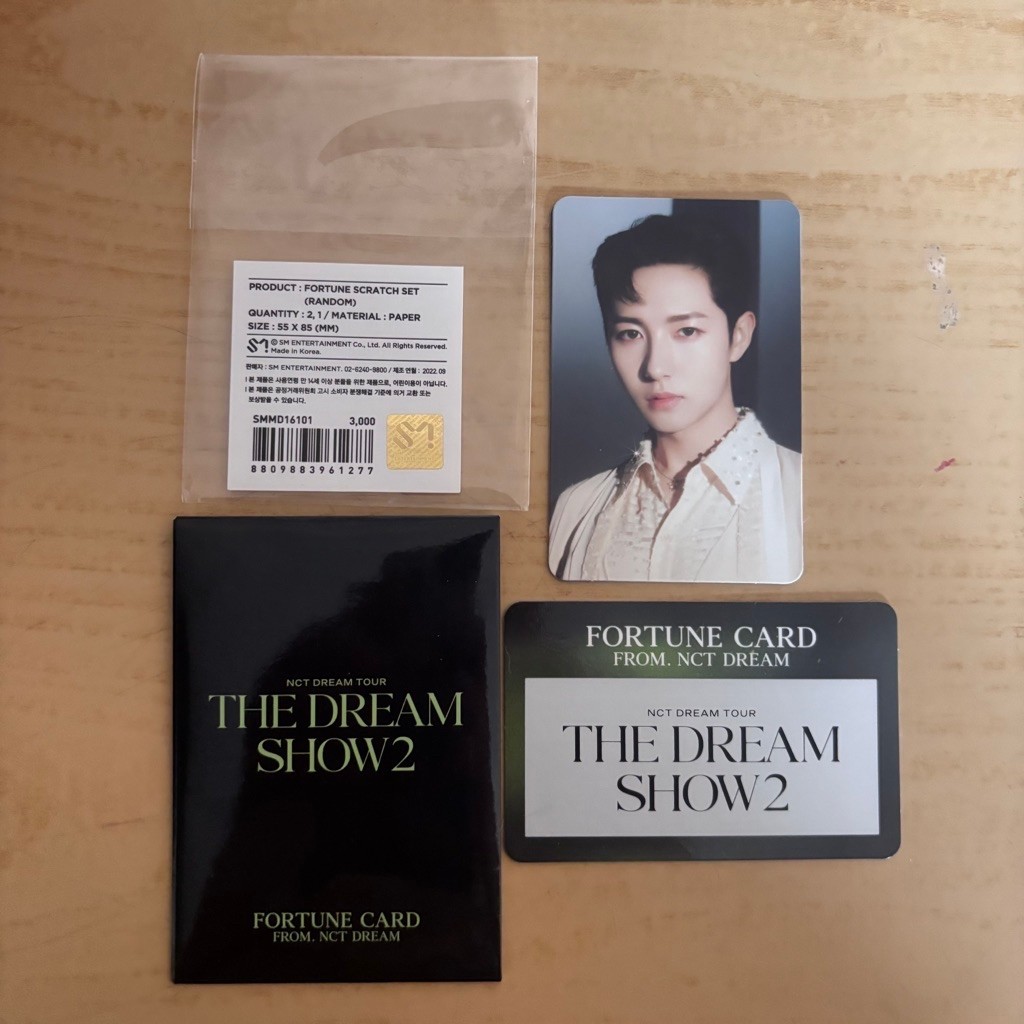 NCT DREAM THE DREAM SHOW 2 Fortune Scratch Set Photocard Unsealed Renjun