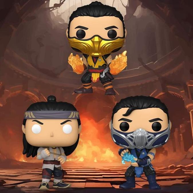 ORIGINAL FUNKO POP MORTAL KOMBAT SUB-ZERO SCORPION LIU KANG FIGURE