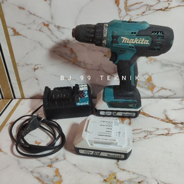 Mesin Bor Baterai 13mm Makita DF488D Bor Cordless Second Ori
