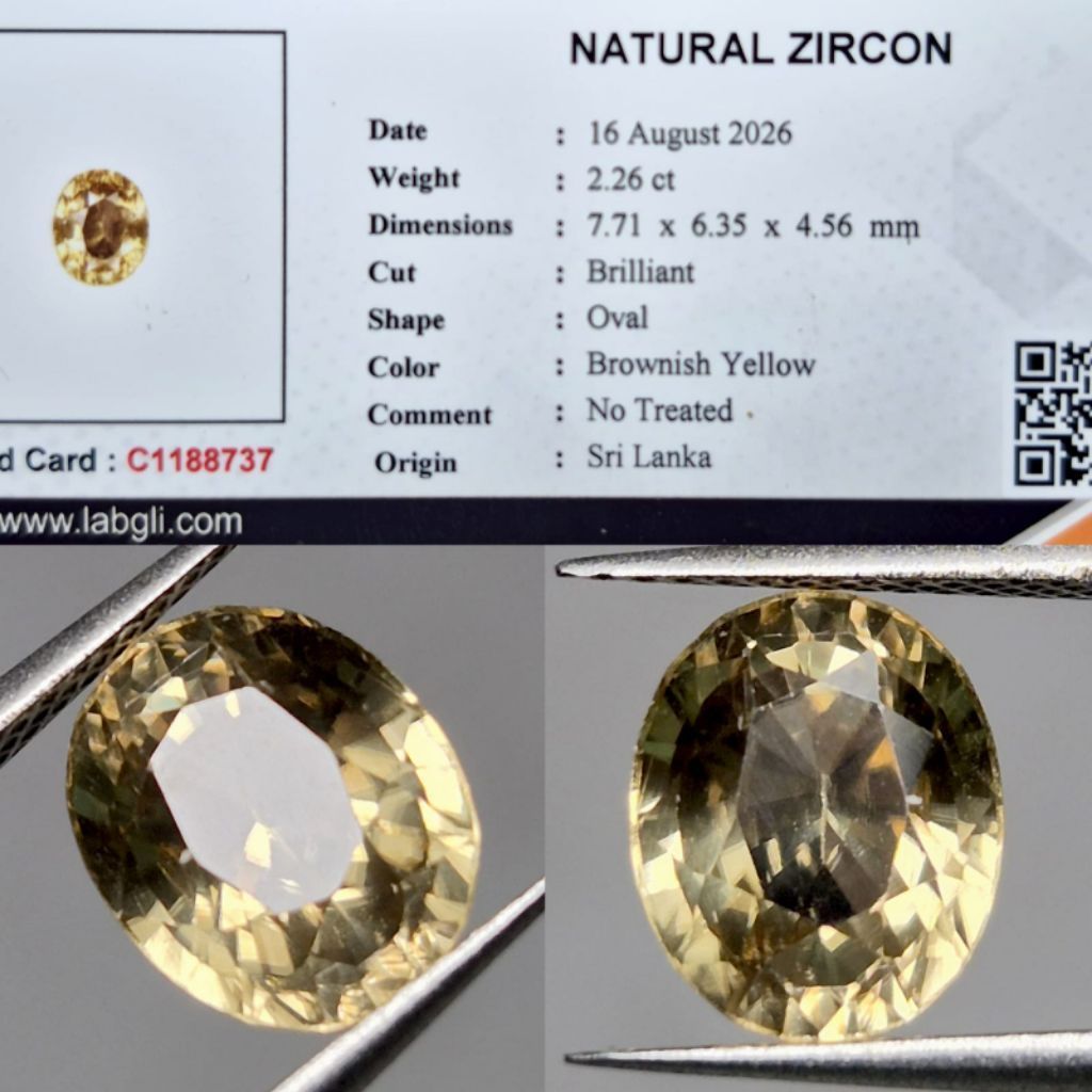 NATURAL ZIRCON ( FREE MEMO ) D717