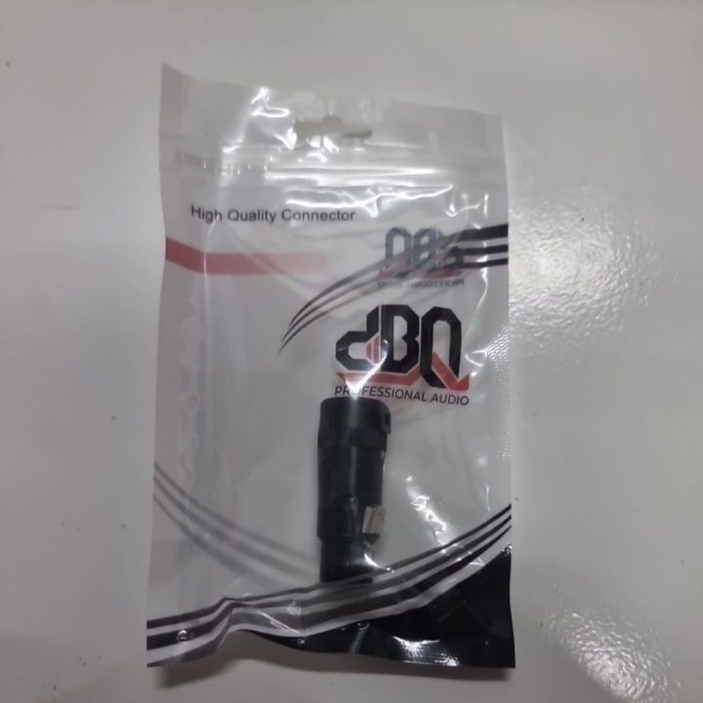 dBQ | Kover Konektor Canon | XL-3 F | Female | Hitam | Buntung