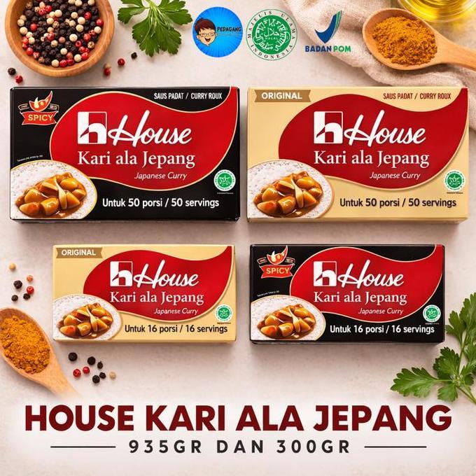 [PBB] House Kari Ala Jepang Original & Spicy 935gr 300gr | Japanese Curry Sauce Mix | Bumbu Kari Jep