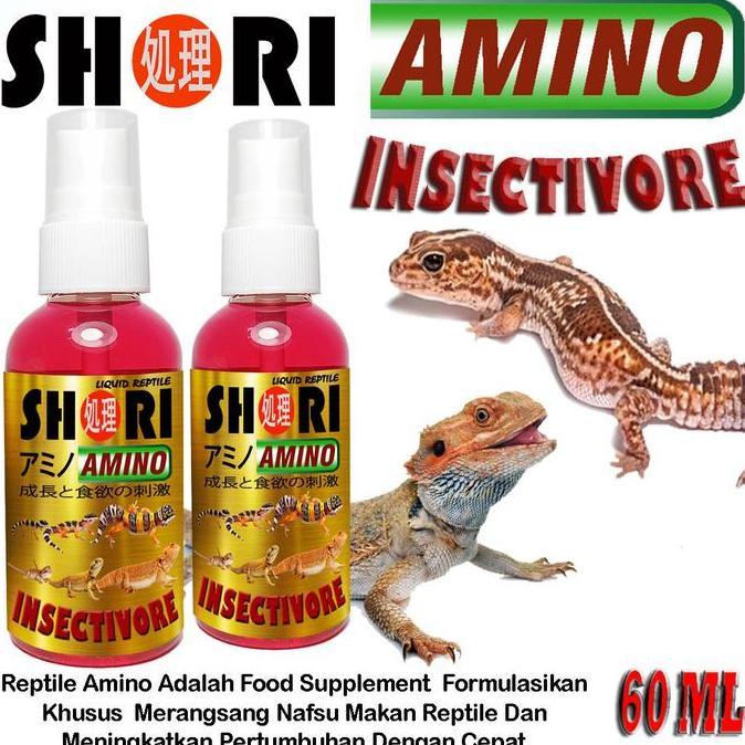 SHORI AMINO INSECTIVORE VITAMIN OBAT PENAMBAH NAFSU MAKAN GECKO BD BEARDED DRAGON SALVA VARANUS PERA