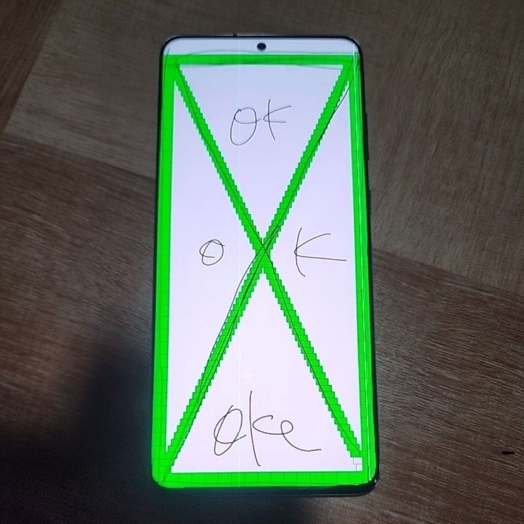LCD samsung S20 plus original copotan minus layak pakai