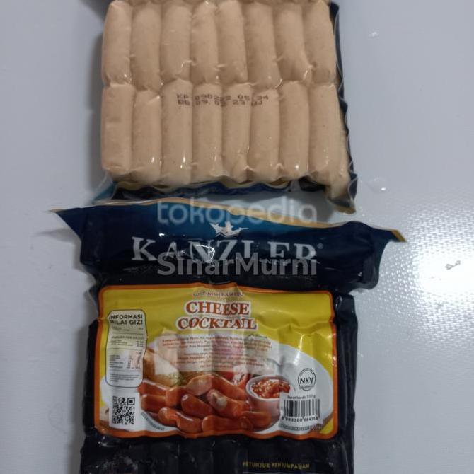 Butter- Sosis Kanzler Sosis Sapi Kanzler Sosis Cheese Cocktail Kanzler 500G