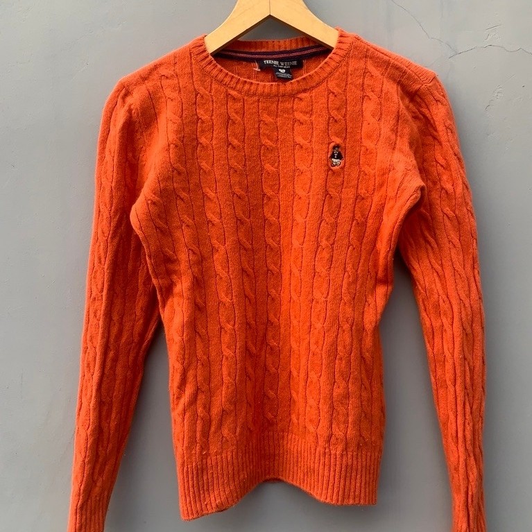 SWEATER TEENIE WEENIE KEPANG ORANGE
