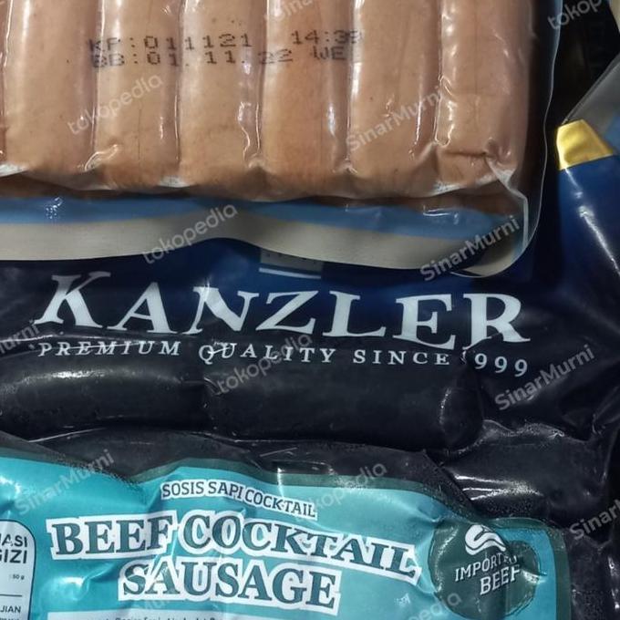 Butter- Sosis Sapi Kanzler Sosis Kanzler Sosis Beef Cocktail Kanzler 250G