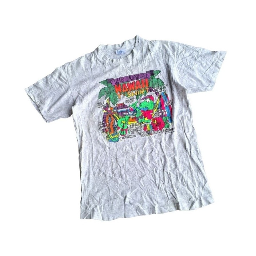 kaos oblong vintage 90s hang lose hawaii