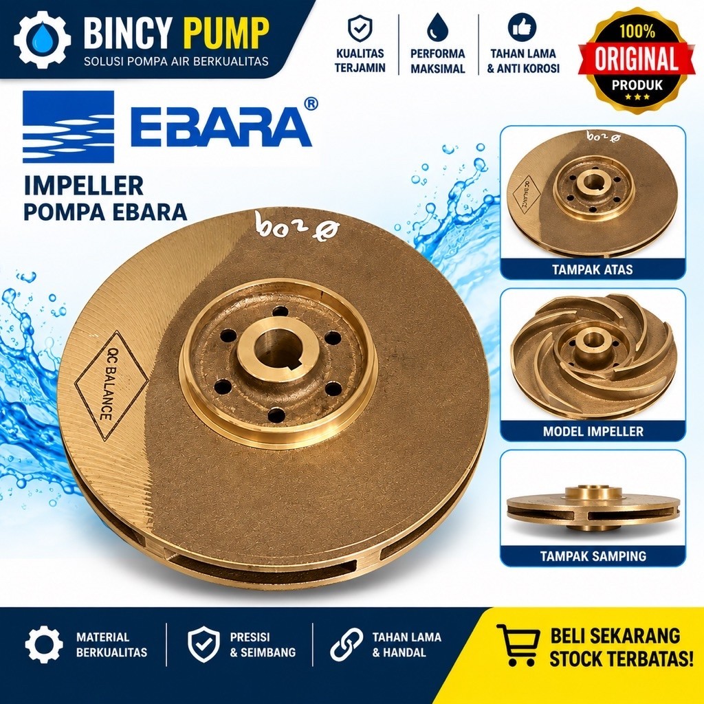 Impeller Pompa EBARA 125 x 100 FSKA Original EBARA