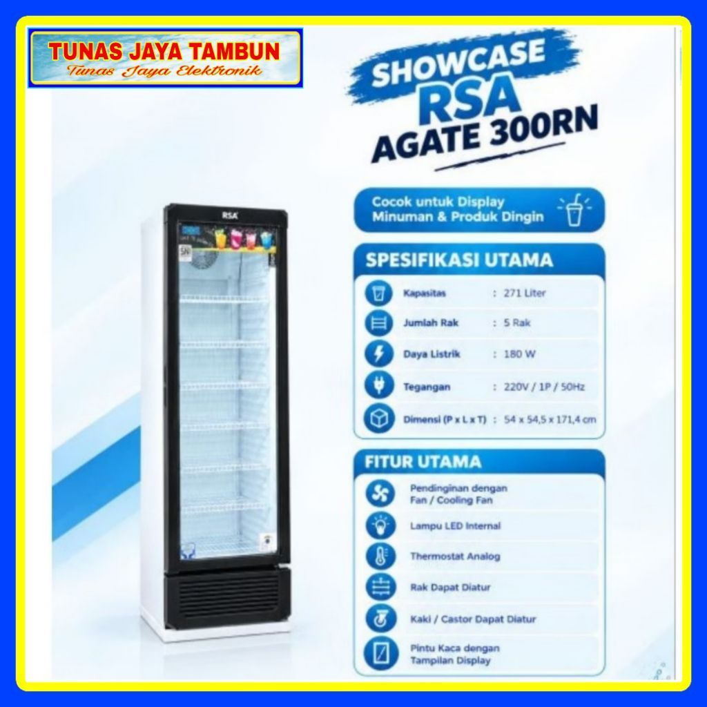 SHOWCASE RSA AGATE 300 RN  / Showcase Rsa 5 rak / Showcase Rsa Agate 300.RN / RSA AGATE300.RN