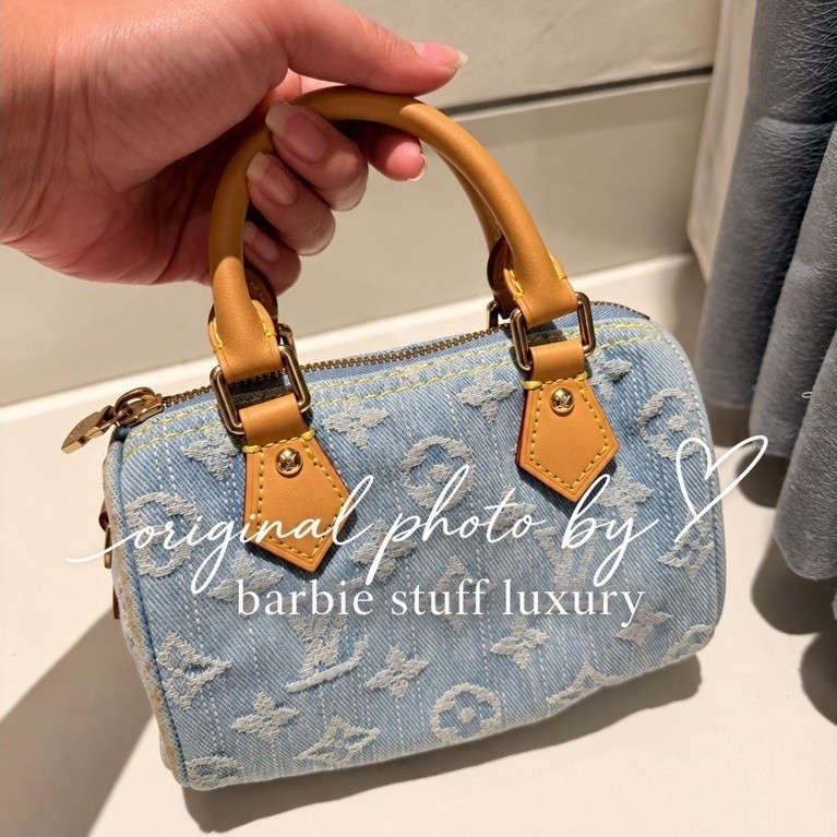 LV Neo Speedy Denim Mewah Cantik