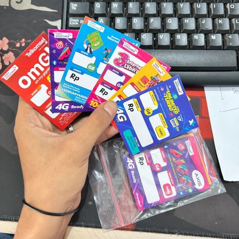 Label Harga Voucher Konter / Label Harga Konter
