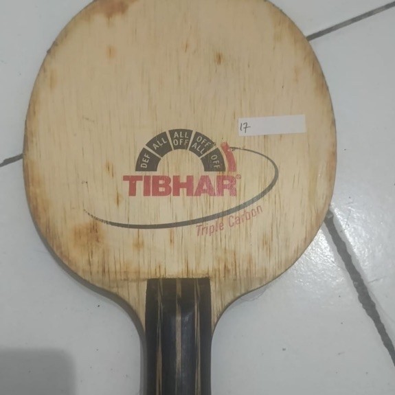 KAYU SECOND Tibhar Triple Carbon Tenis Meja Pingpong