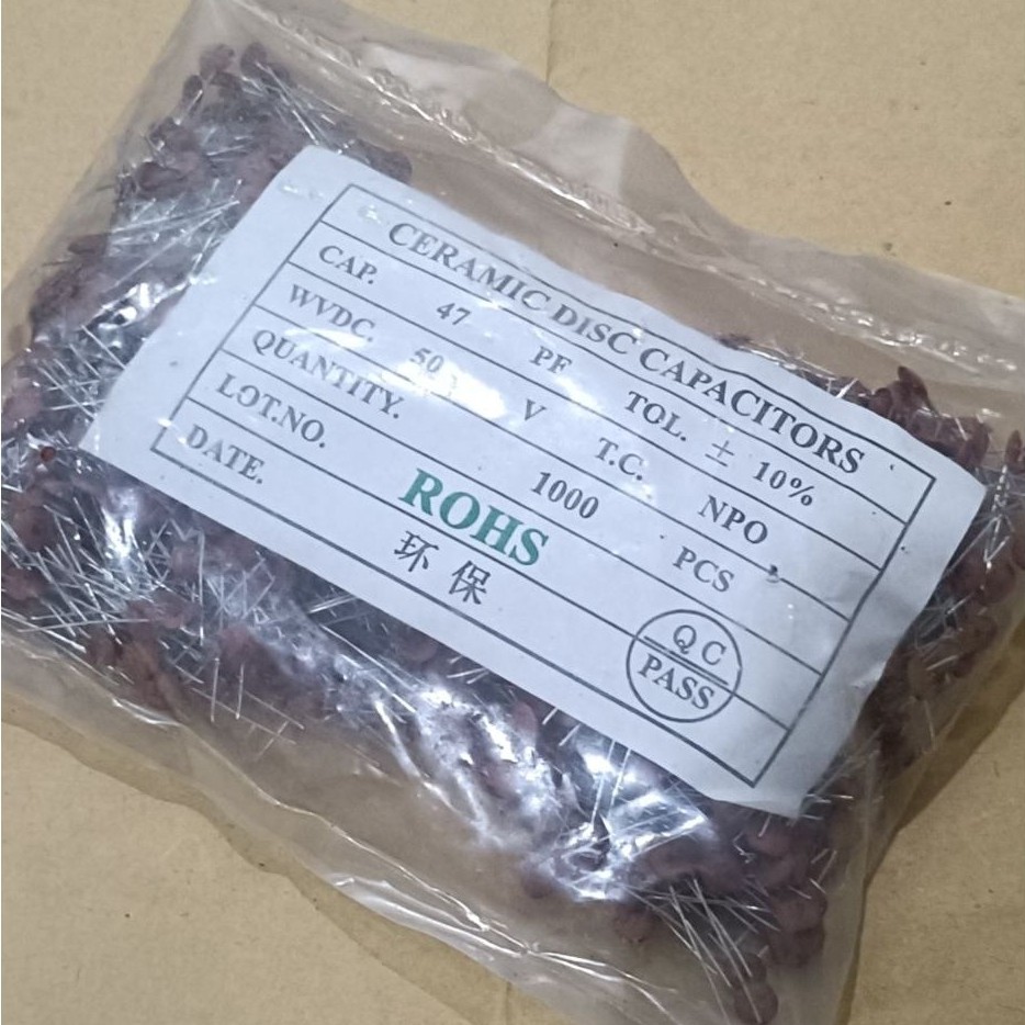 1000 PİCS KAPASİTOR KERAMİC 50V 47UF