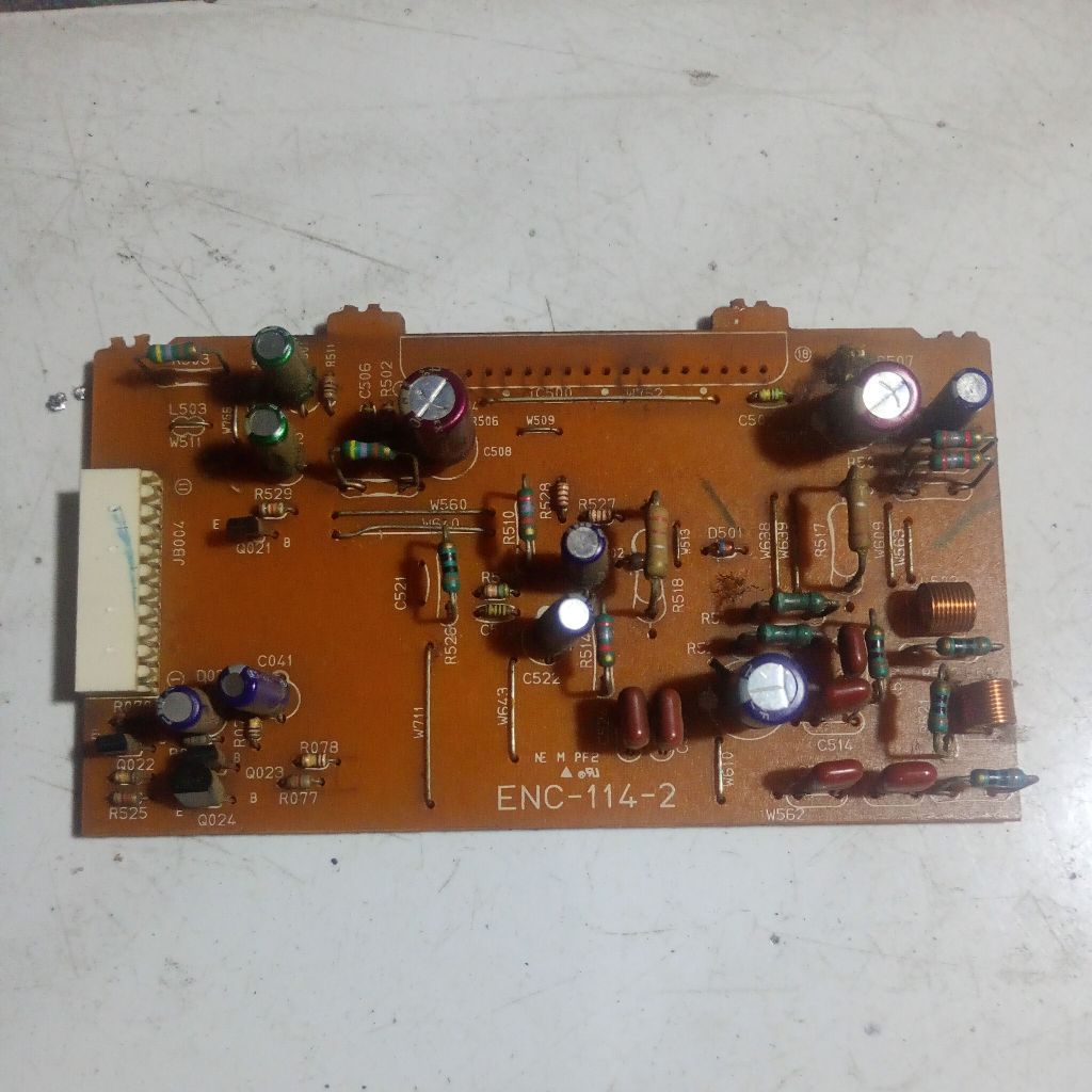 PCB STK 4141 STEREO LENGKAP COMPONEN TANPA STK ORI CABUTAN