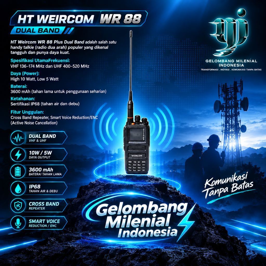 HT WEIRCOM WR88 PLUS DUAL BAND