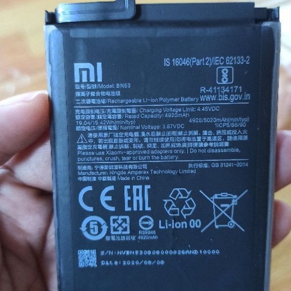 Batrai Redmi Note 9 Pro Copotan