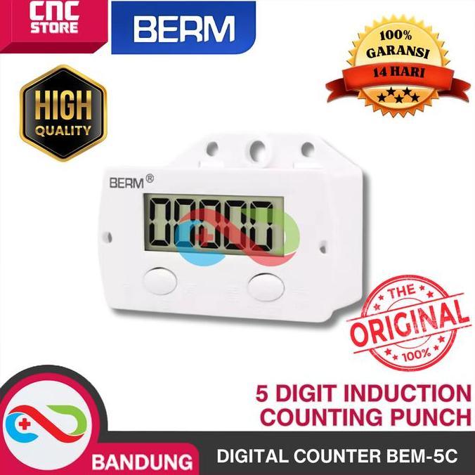 DIGITAL COUNTER 5 DIGIT BEM-5C  INDUCTION COUNTING PUNCH COUNTER METAL COUNTER