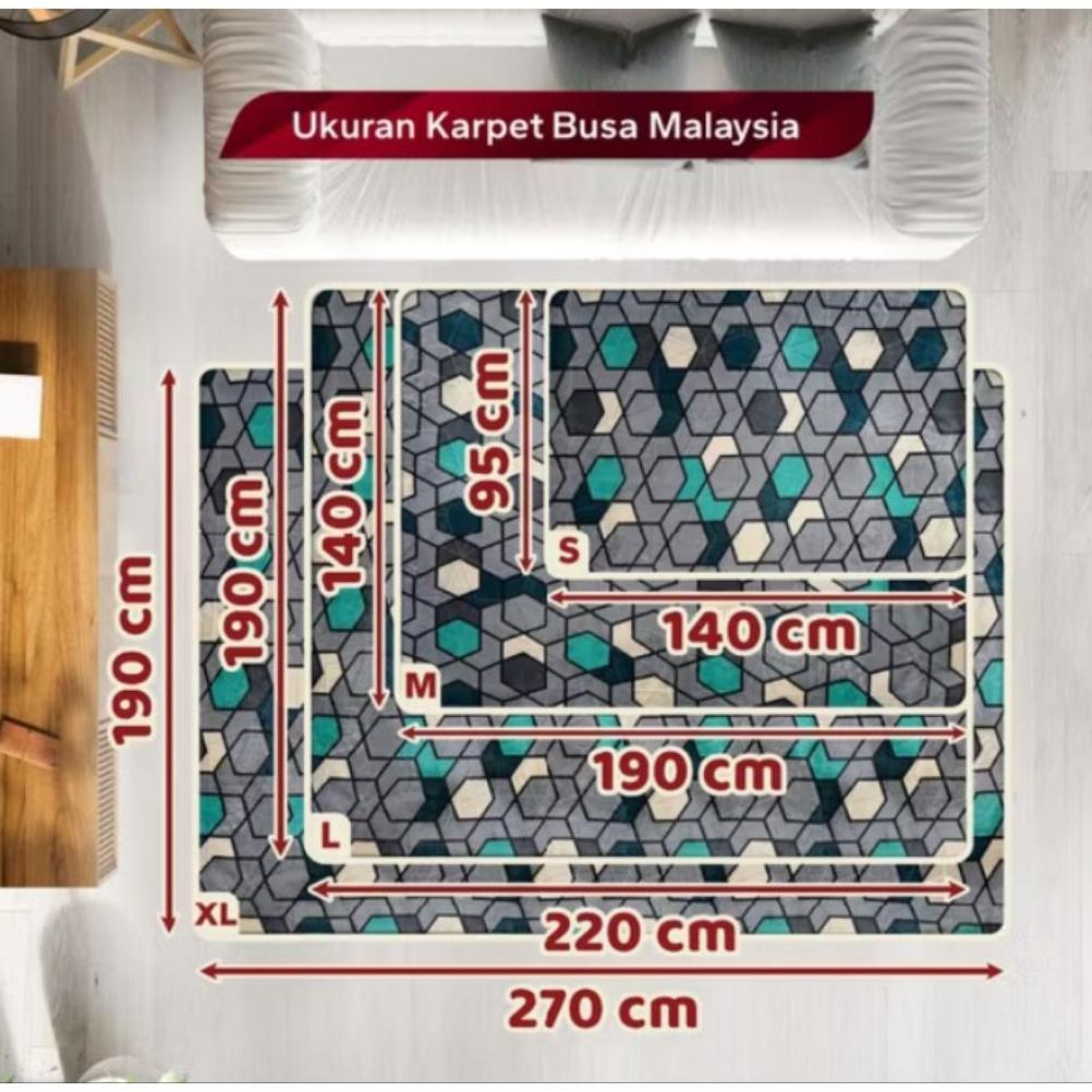 KARPET ARIZONA | KARPET AMBAL MALAYSIA 140 x 190