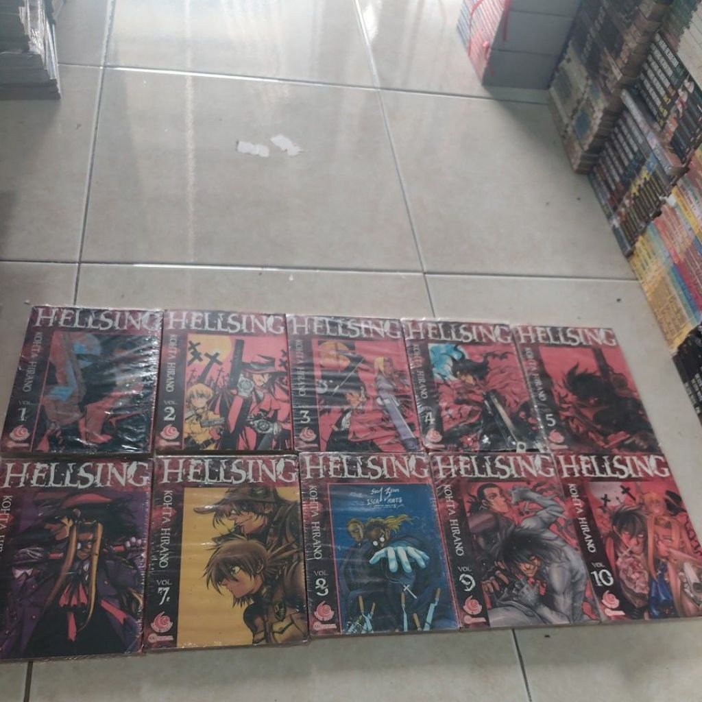 Komik Hellsing Full set tamat 1-10 original level comics