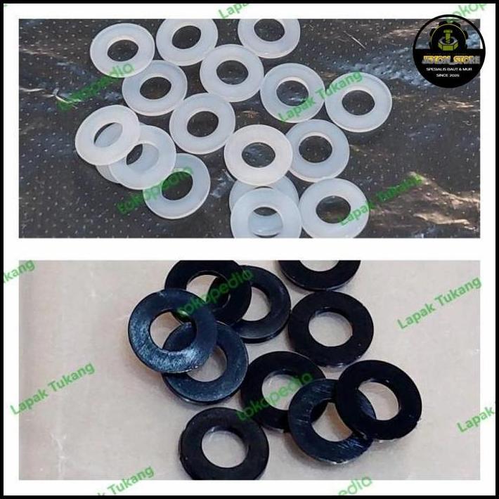 100Pcs Ring Nylon M6X12X1.2 Ring Plat Plastik M6 Ring Nilon M 6 Forsale