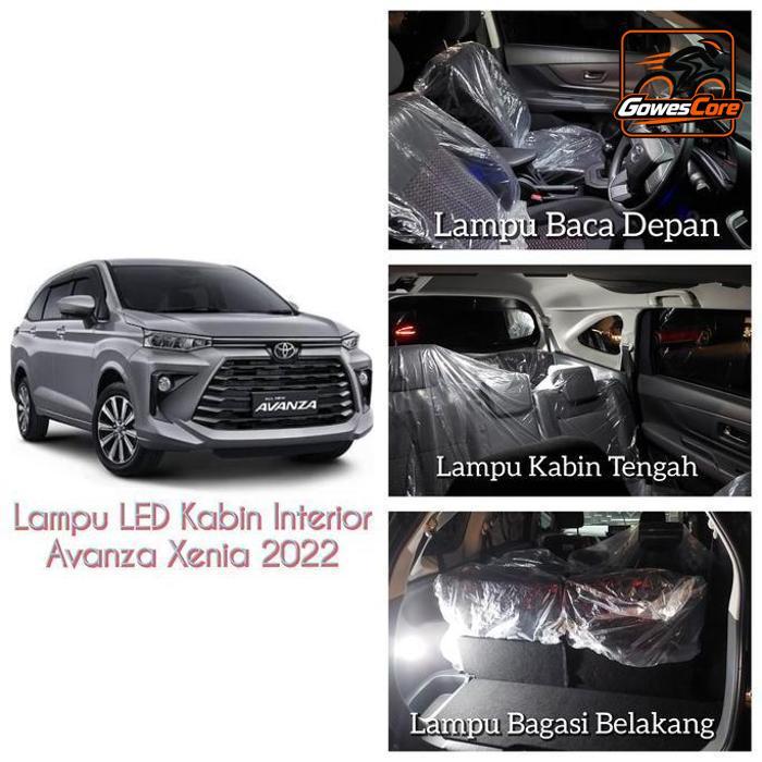 LAMPU KABIN PLAFON LED INTERIOR ALL NEW AVANZA XENIA 2022 FULL SET
