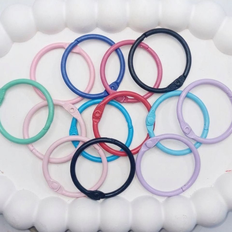 carabiner keychain bulat warna warni , carabiner gantungan kunci bilat