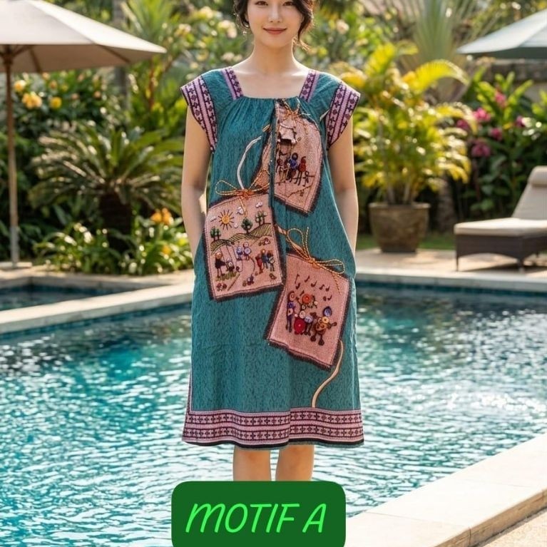 DASTER BATIK ELOK MODEL TANGAN SUSUN/DONNA