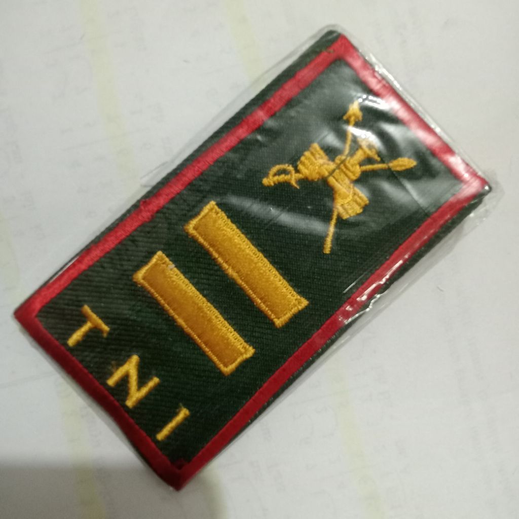 PANGKAT PDH LETTU KAVALERI TNI AD LIS MERAH