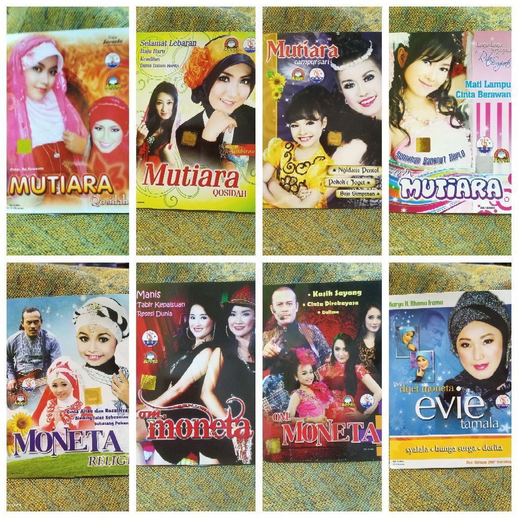 KASET VCD MUTIARA & MONETA  RANDOM