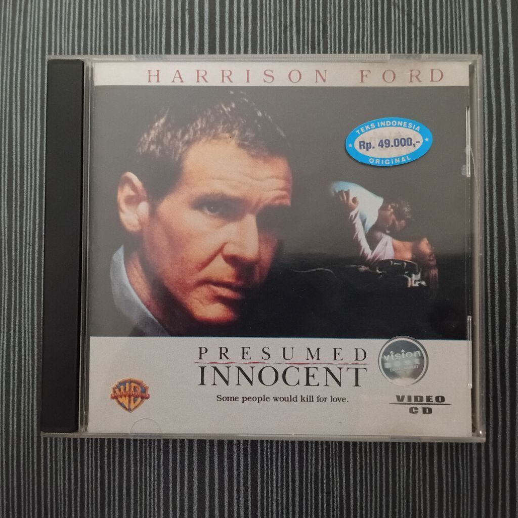 VCD Original Presumed Innocent Harrison Ford (1990) Teks Indonesia Warner Bros Pictures