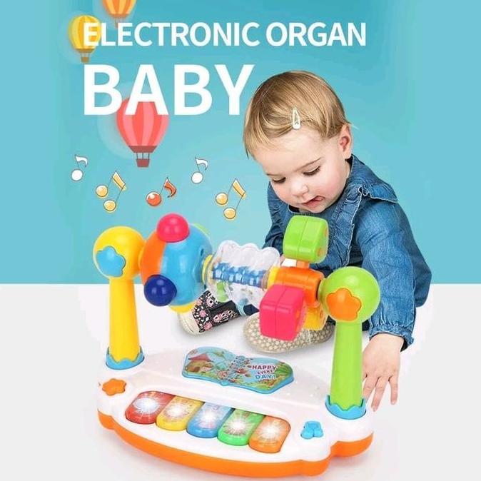 Mainan Kubus Musik Edukasi Anak Montessori Bayi Kado Puzzle Balita Piano Baby Toys Music Crocodile G