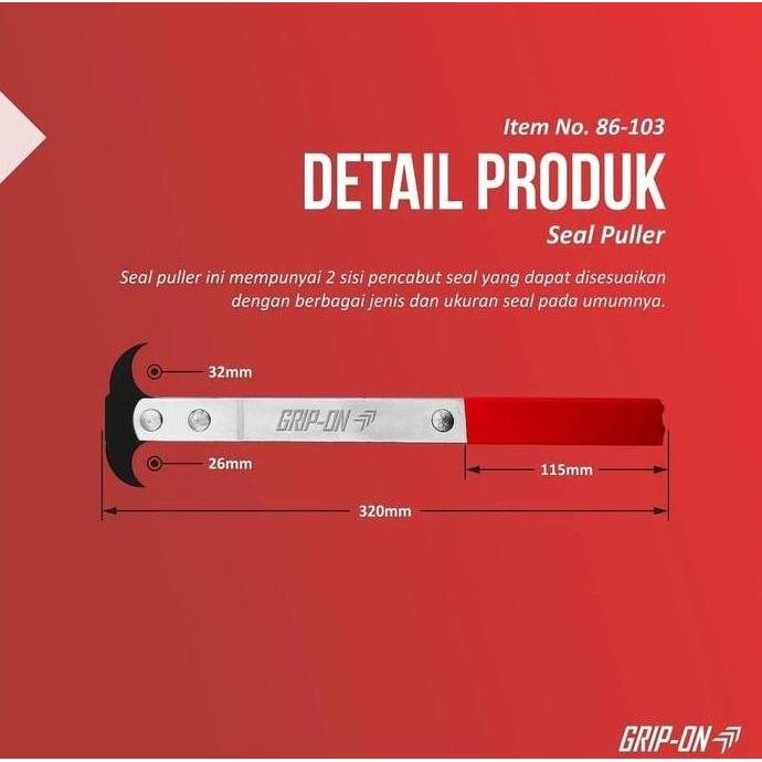 GRIP ON ALAT PENCABUT SEAL MOTOR SEAL PULLER PULER SEGEL OLI MINYAK